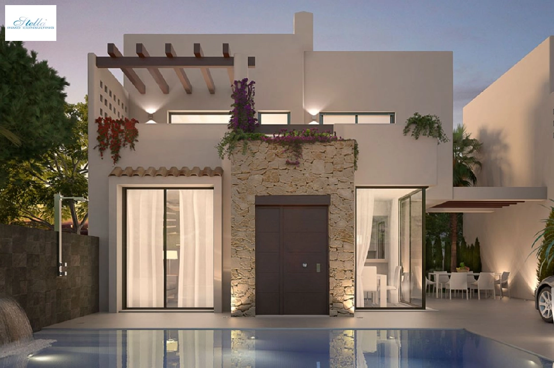 villa in Los Belones(Murcia) for sale, built area 146 m², condition first owner, air-condition, plot area 430 m², 3 bedroom, 3 bathroom, swimming-pool, ref.: HA-LBN-110-E02-5