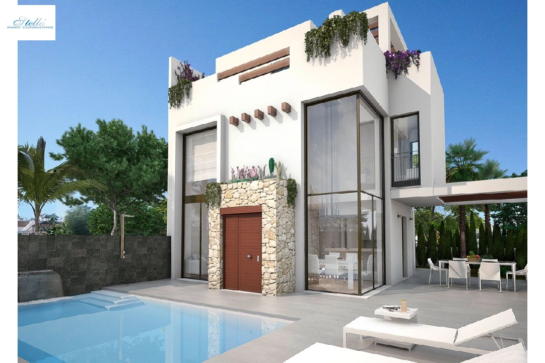 villa in Los Belones(Murcia) for sale, built area 146 m², condition first owner, air-condition, plot area 430 m², 3 bedroom, 3 bathroom, swimming-pool, ref.: HA-LBN-110-E02-6