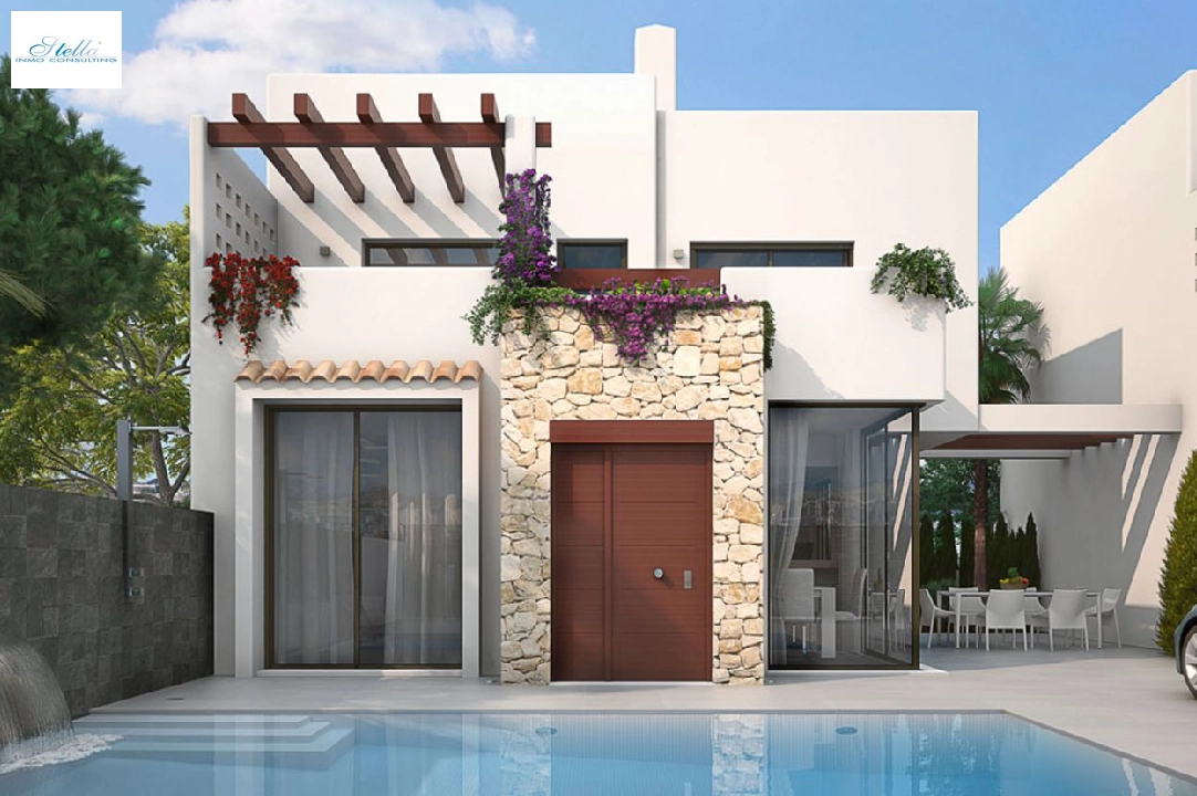 villa in Los Belones(Murcia) for sale, built area 146 m², condition first owner, air-condition, plot area 430 m², 3 bedroom, 3 bathroom, swimming-pool, ref.: HA-LBN-110-E02-2