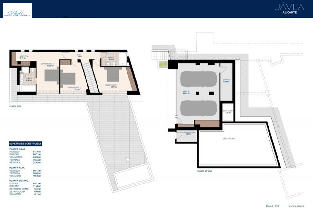 villa in Javea(Tosalet 5) for sale, built area 372 m², year built 2015, air-condition, plot area 1000 m², 3 bedroom, 2 bathroom, swimming-pool, ref.: BI-JA.H-100-8