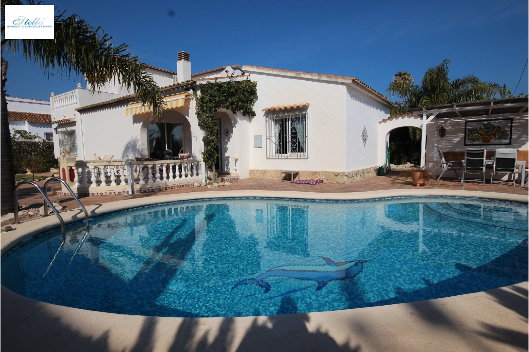 summer house in Els Poblets for holiday rental, built area 125 m², condition modernized, + underfloor heating, air-condition, plot area 1100 m², 2 bedroom, 2 bathroom, swimming-pool, ref.: V-0119-1