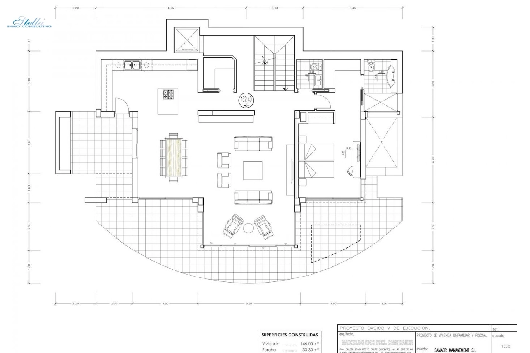 villa in Moraira(Moraira) for sale, built area 410 m², condition first owner, + central heating, plot area 1000 m², 4 bedroom, 5 bathroom, swimming-pool, ref.: GH-0119-GC-12