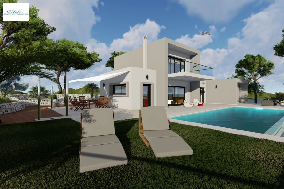 villa in Benissa(Fustera) for sale, built area 160 m², air-condition, plot area 1000 m², 3 bedroom, 2 bathroom, swimming-pool, ref.: BP-3092BEN-3