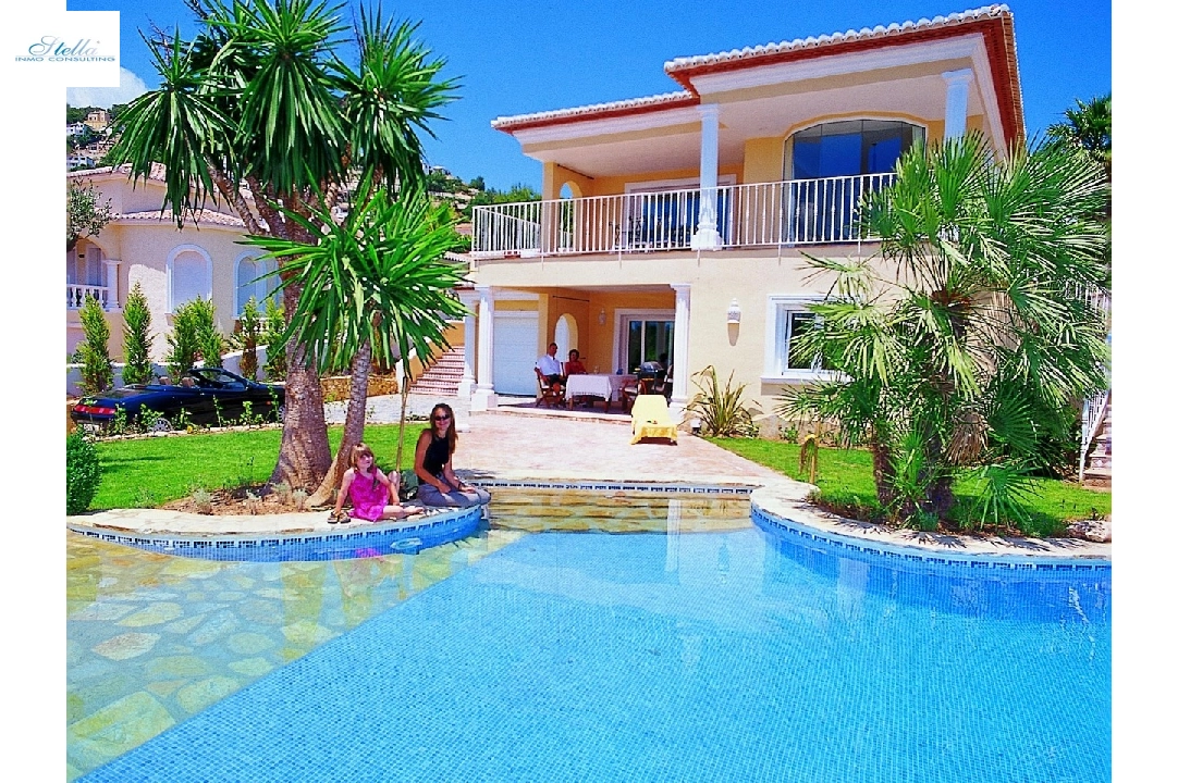 villa in Moraira for sale, built area 300 m², air-condition, plot area 800 m², 4 bedroom, 3 bathroom, swimming-pool, ref.: CA-H-1299-AMB-1