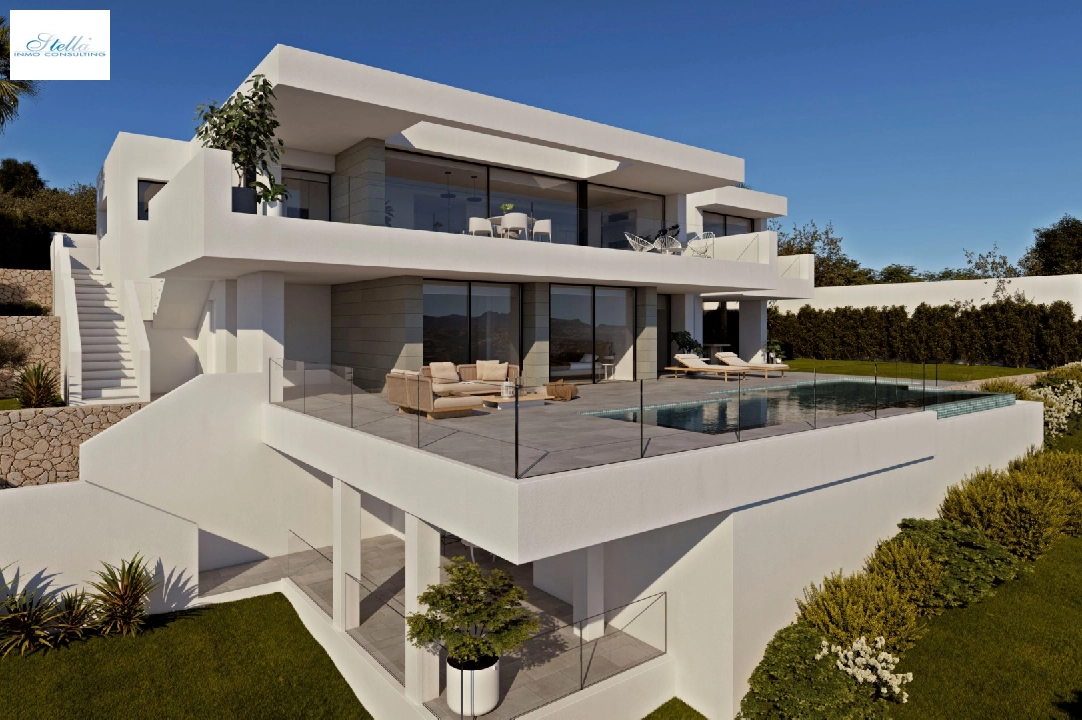 villa in Cumbre del Sol(Residencial Plus Jazmines) for sale, built area 242 m², plot area 1158 m², 3 bedroom, 5 bathroom, swimming-pool, ref.: VA-AJ244-2