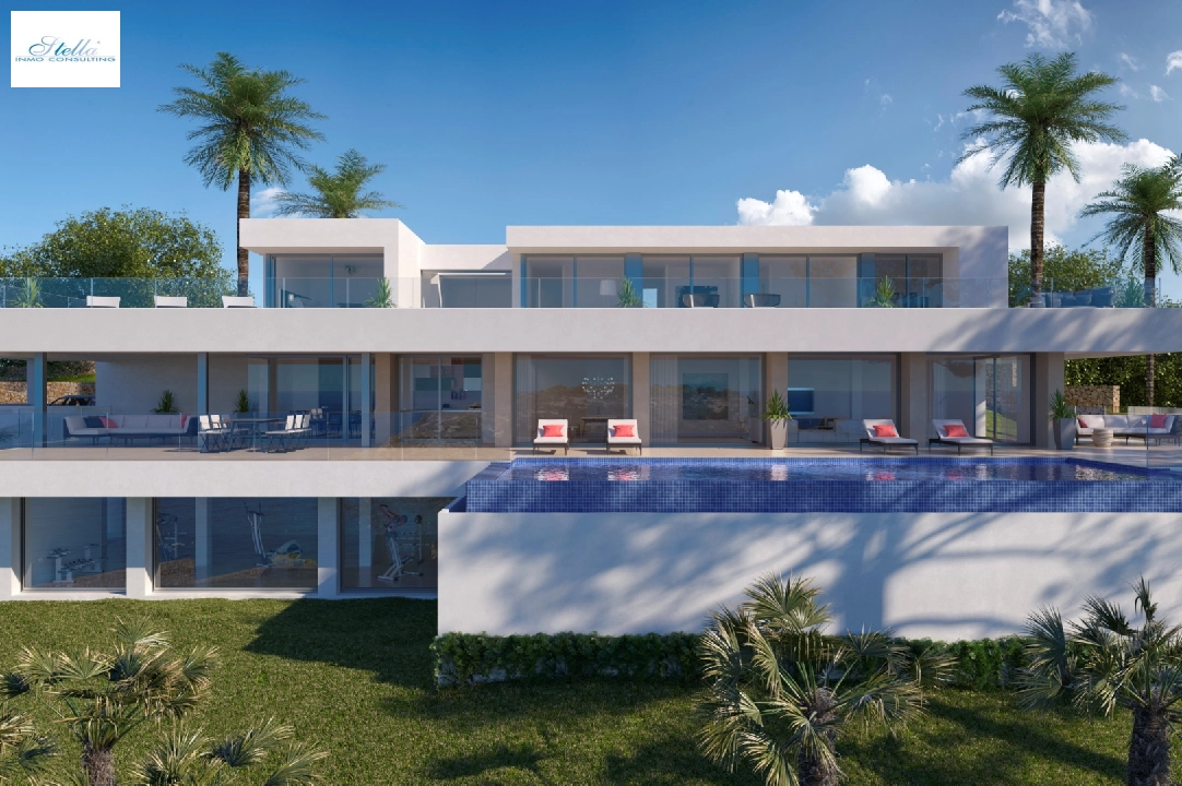 villa in Cumbre del Sol(Residencial Plus Jazmines) for sale, built area 404 m², plot area 2393 m², 6 bedroom, 7 bathroom, swimming-pool, ref.: VA-AJ066-2