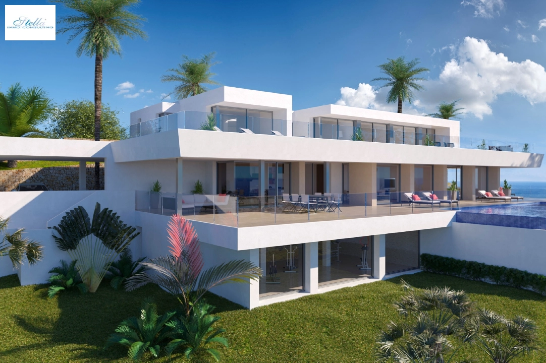 villa in Cumbre del Sol(Residencial Plus Jazmines) for sale, built area 404 m², plot area 2393 m², 6 bedroom, 7 bathroom, swimming-pool, ref.: VA-AJ066-4