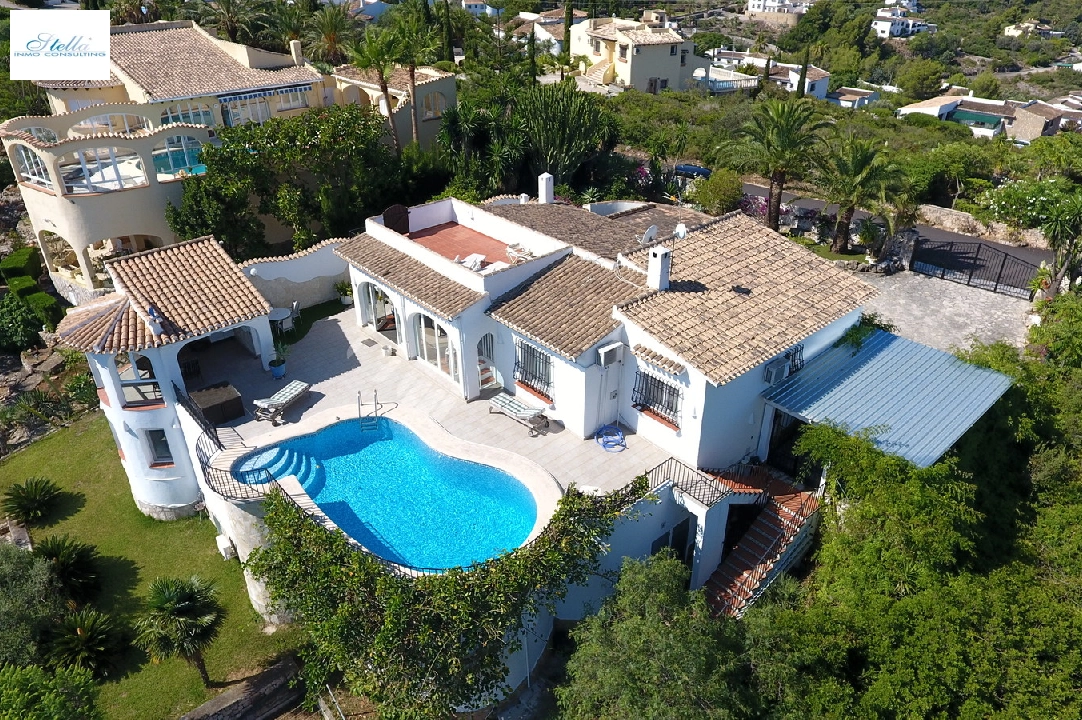 villa in Pego-Monte Pego for sale, built area 150 m², year built 1994, condition neat, + underfloor heating, air-condition, plot area 1046 m², 4 bedroom, 2 bathroom, swimming-pool, ref.: AS-0720-1