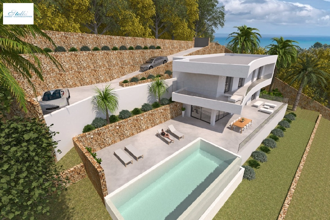 villa in Javea(Xabia Nova) for sale, built area 260 m², air-condition, plot area 1707 m², 4 bedroom, 4 bathroom, swimming-pool, ref.: BP-3382JAV-1