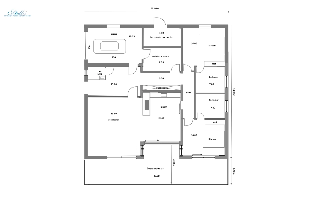 villa in Javea(Montgo) for sale, built area 226 m², air-condition, plot area 1500 m², 3 bedroom, 3 bathroom, swimming-pool, ref.: BP-6251JAV-9