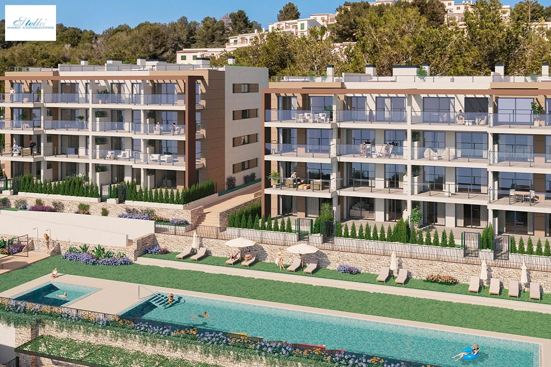 apartment on higher floor in Font de Sa Cala for sale, built area 138 m², condition first owner, air-condition, 3 bedroom, 2 bathroom, swimming-pool, ref.: HA-MLN-160-A02-5