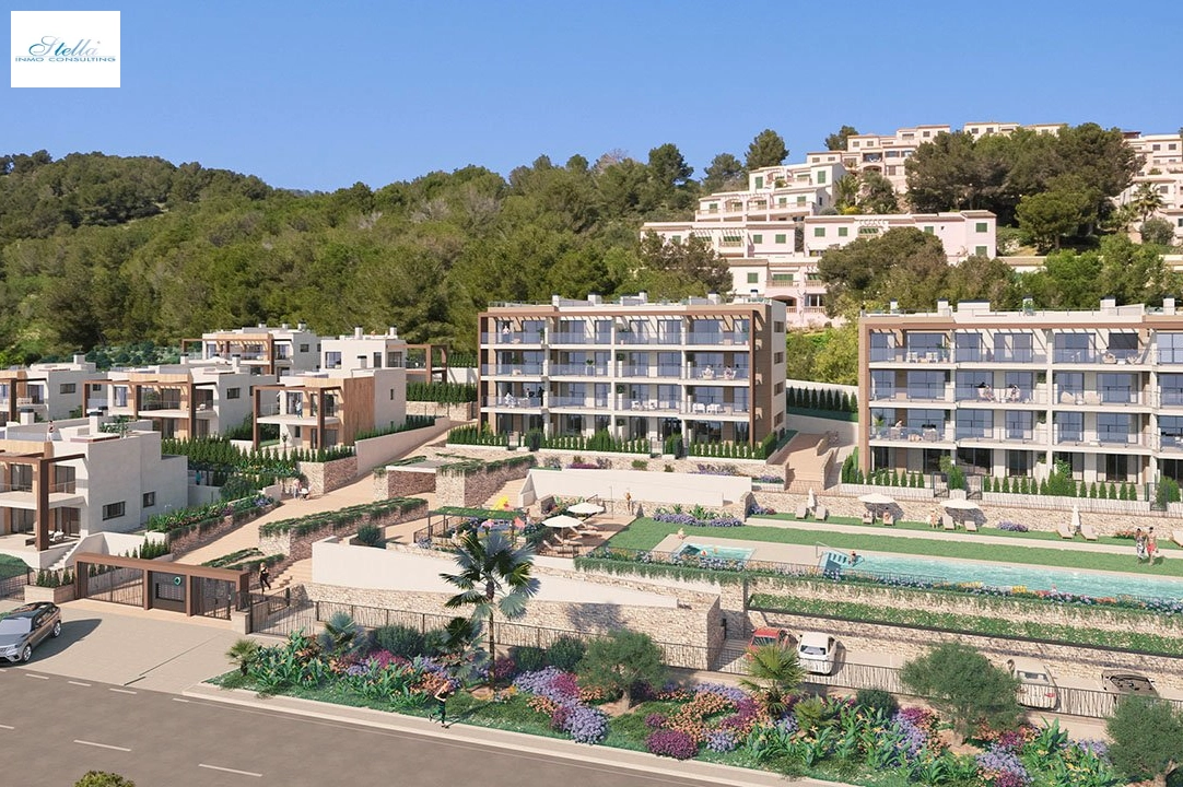 apartment on higher floor in Font de Sa Cala for sale, built area 138 m², condition first owner, air-condition, 3 bedroom, 2 bathroom, swimming-pool, ref.: HA-MLN-160-A02-9