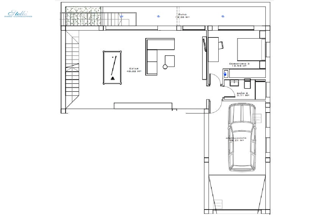 villa in Polop(Altos de Polop) for sale, built area 230 m², air-condition, plot area 429 m², 3 bedroom, 2 bathroom, swimming-pool, ref.: BP-3444POL-33