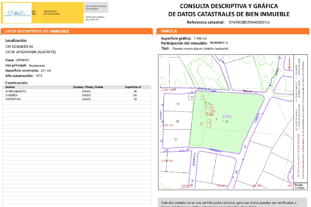 residential ground in Javea for sale, built area 7049 m², ref.: BS-4168235-5