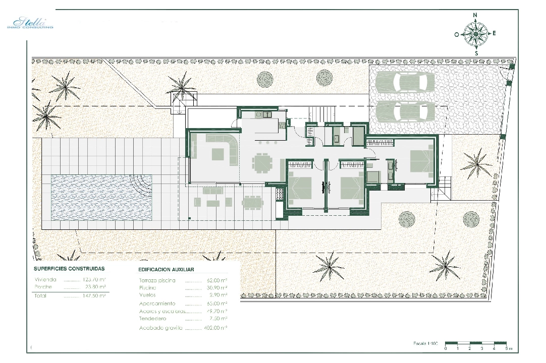 villa in Benissa for sale, built area 147 m², year built 2022, air-condition, plot area 800 m², 3 bedroom, 2 bathroom, swimming-pool, ref.: BI-BE.H-864-3