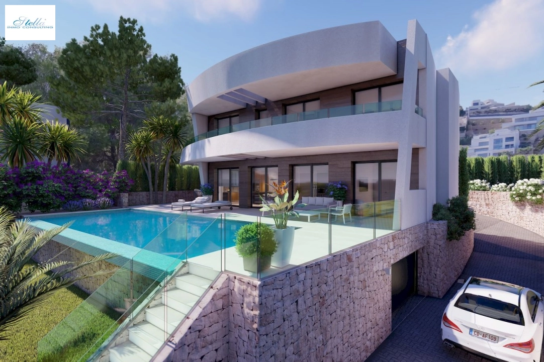 villa in Moraira for sale, year built 2022, + underfloor heating, air-condition, plot area 802 m², 4 bedroom, 4 bathroom, swimming-pool, ref.: NL-NLD1360-1