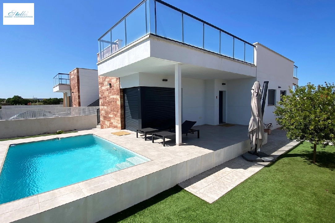 bungalow in Els Poblets for sale, built area 103 m², year built 2019, condition mint, + KLIMA, air-condition, plot area 345 m², 3 bedroom, 2 bathroom, swimming-pool, ref.: RG-0322-2
