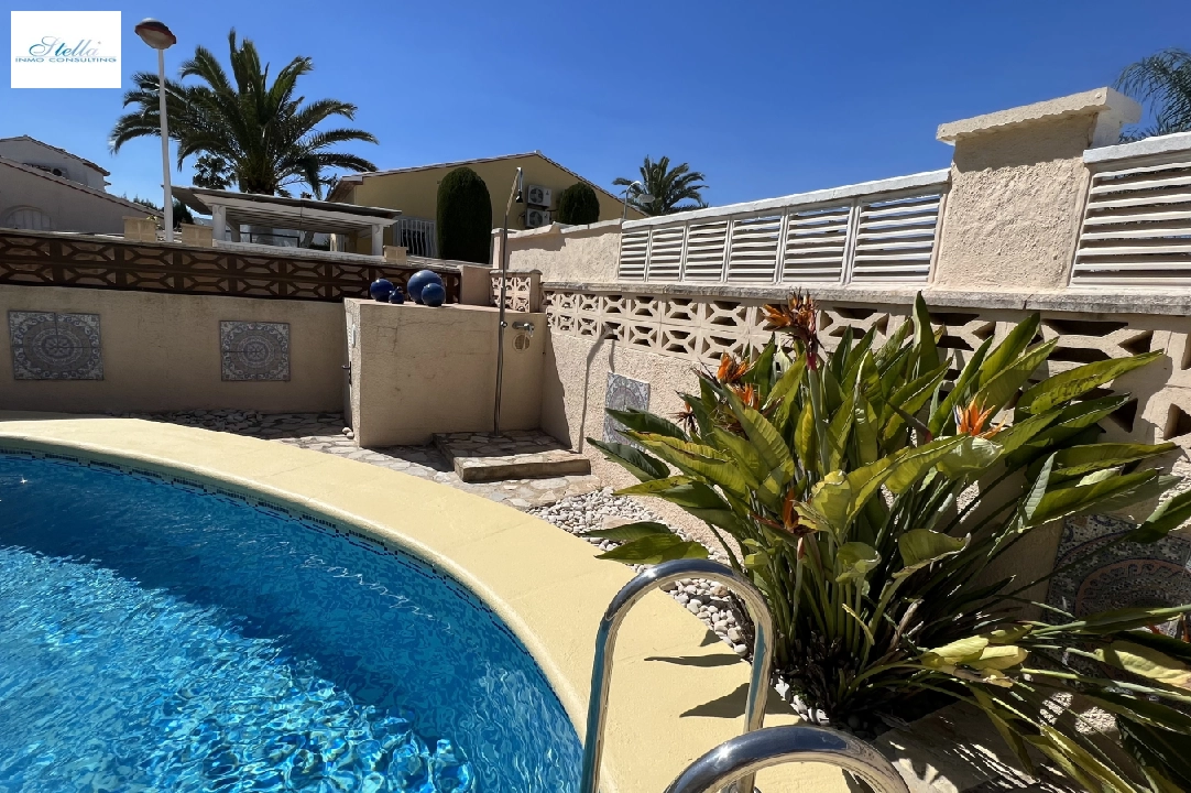 villa in Els Poblets for holiday rental, built area 107 m², year built 1998, condition neat, + KLIMA, air-condition, plot area 400 m², 3 bedroom, 2 bathroom, swimming-pool, ref.: T-0223-14