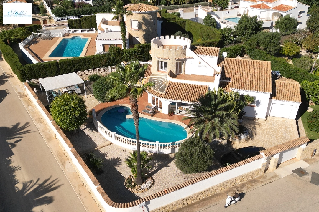 villa in Javea for sale, built area 180 m², year built 1991, condition neat, + central heating, air-condition, plot area 1013 m², 3 bedroom, 2 bathroom, swimming-pool, ref.: AS-4222-1