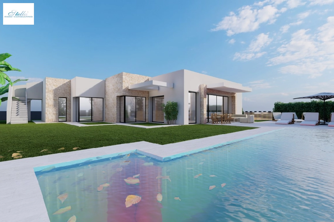 villa in Benissa(La Fustera) for sale, built area 185 m², air-condition, plot area 1001 m², 4 bedroom, 3 bathroom, swimming-pool, ref.: BP-6362BEN-1