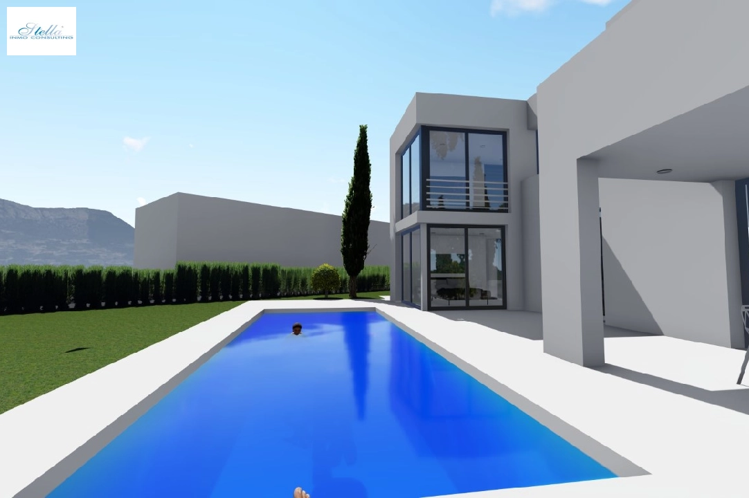 villa in Calpe(Bassetes) for sale, built area 248 m², air-condition, plot area 935 m², 4 bedroom, 3 bathroom, swimming-pool, ref.: BP-6366CAL-4