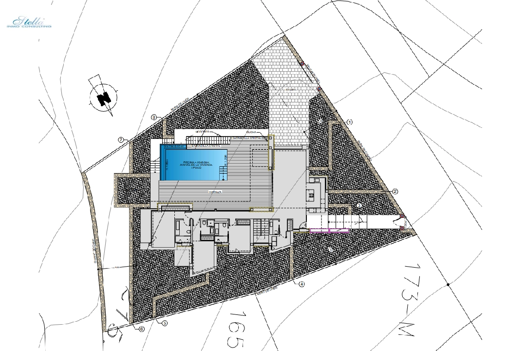 villa in Benitachell(Cumbre del Sol) for sale, built area 615 m², air-condition, plot area 951 m², 3 bedroom, 4 bathroom, swimming-pool, ref.: BP-4178BELL-10