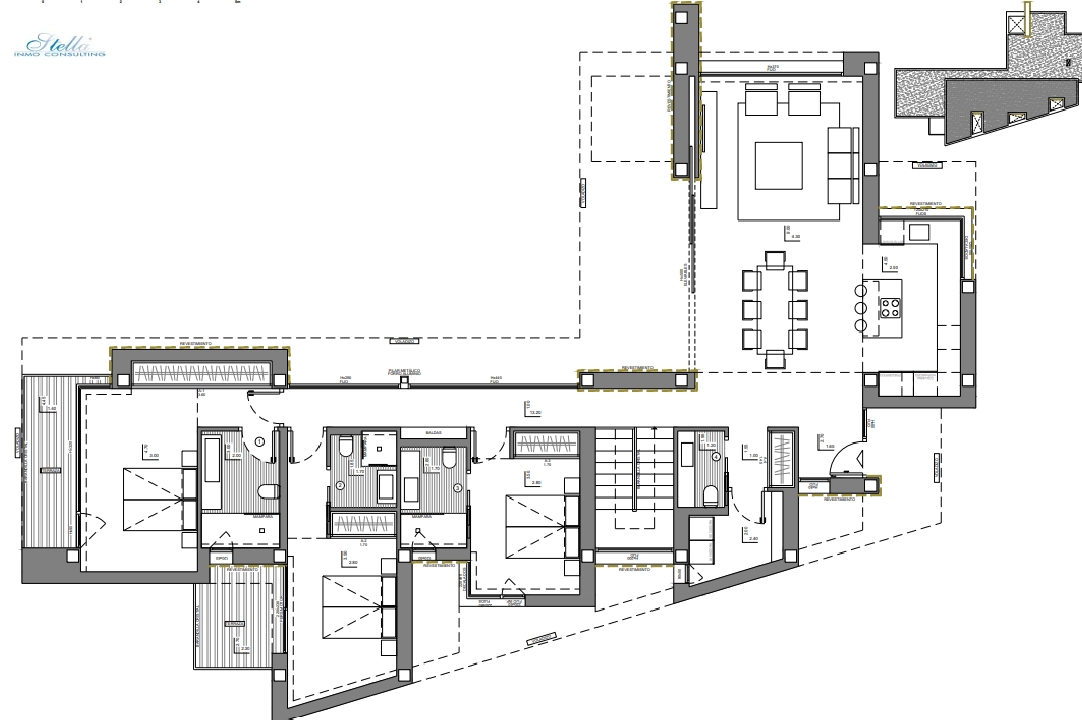 villa in Benitachell(Cumbre del Sol) for sale, built area 615 m², air-condition, plot area 951 m², 3 bedroom, 4 bathroom, swimming-pool, ref.: BP-4178BELL-11