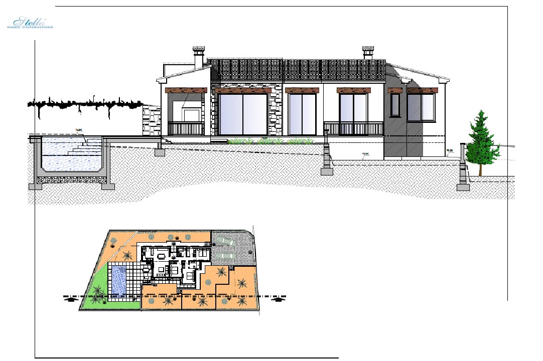 villa in Benissa(Fanadix) for sale, built area 138 m², air-condition, plot area 800 m², 3 bedroom, 2 bathroom, swimming-pool, ref.: BP-3570BEN-5