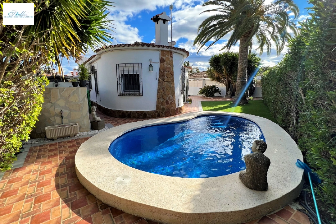 villa in Els Poblets for sale, built area 83 m², year built 1983, + central heating, air-condition, plot area 400 m², 3 bedroom, 1 bathroom, swimming-pool, ref.: FK-0323-1