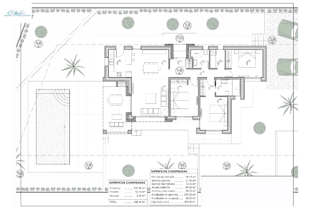 villa in Benissa for sale, built area 138 m², air-condition, plot area 800 m², 3 bedroom, 2 bathroom, swimming-pool, ref.: CA-H-1578-AMB-6