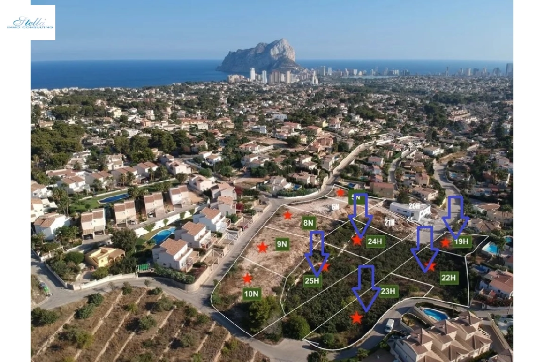 residential ground in Calpe(Gran Sol) for sale, air-condition, plot area 4322 m², swimming-pool, ref.: BP-6417CAL-1