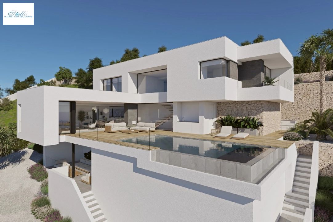 villa in Cumbre del Sol(Residencial Plus Jazmines) for sale, built area 198 m², plot area 807 m², 3 bedroom, 3 bathroom, swimming-pool, ref.: VA-AJ224-1