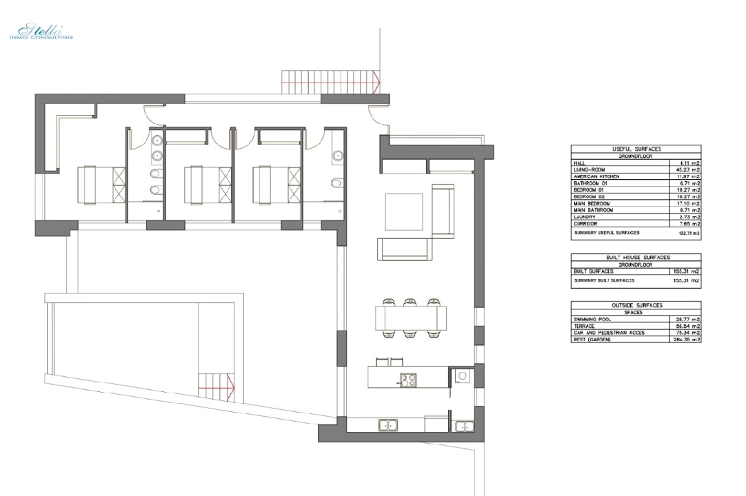 villa in Alcalali(Alcalali) for sale, built area 123 m², air-condition, plot area 825 m², 3 bedroom, 2 bathroom, swimming-pool, ref.: BP-6460ALC-7