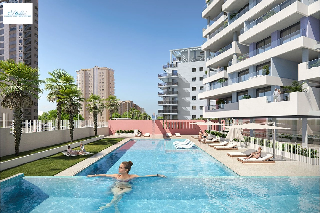 apartment on higher floor in Calpe for sale, built area 65 m², condition first owner, air-condition, 1 bedroom, 1 bathroom, swimming-pool, ref.: HA-CAN-130-A01-2