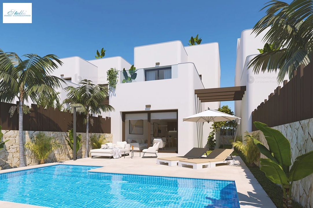 villa in Mil Palmeras for sale, built area 173 m², condition first owner, plot area 264 m², 3 bedroom, 3 bathroom, swimming-pool, ref.: HA-MPN-140-E01-1