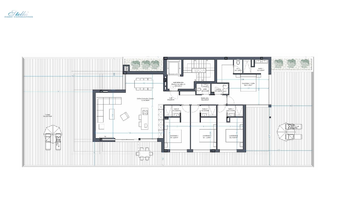 penthouse apartment in Orihuela Costa for sale, built area 426 m², condition first owner, air-condition, 4 bedroom, 4 bathroom, swimming-pool, ref.: HA-OCN-161-A04-5