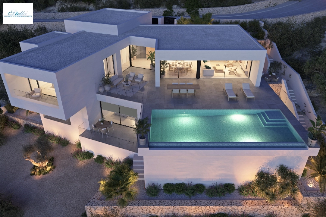 villa in Cumbre del Sol(Lirios Design) for sale, built area 266 m², plot area 1000 m², 3 bedroom, 4 bathroom, swimming-pool, ref.: VA-AL024-5