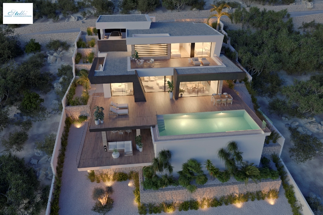 villa in Cumbre del Sol(Lirios Design) for sale, built area 212 m², plot area 861 m², 3 bedroom, 4 bathroom, swimming-pool, ref.: VA-AL097-3