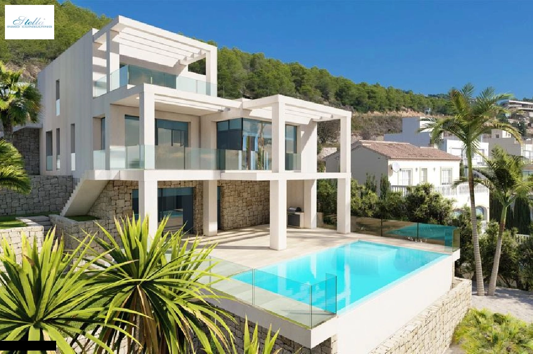 villa in Calpe for sale, built area 292 m², air-condition, plot area 823 m², 4 bedroom, 4 bathroom, swimming-pool, ref.: CA-H-1644-AMB-1