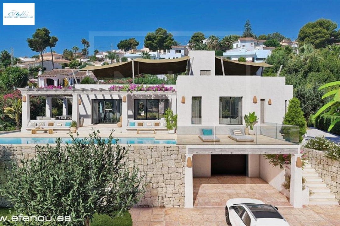 villa in Moraira for sale, built area 200 m², year built 2023, + central heating, air-condition, plot area 860 m², 4 bedroom, 3 bathroom, swimming-pool, ref.: NL-NLD1434D-1