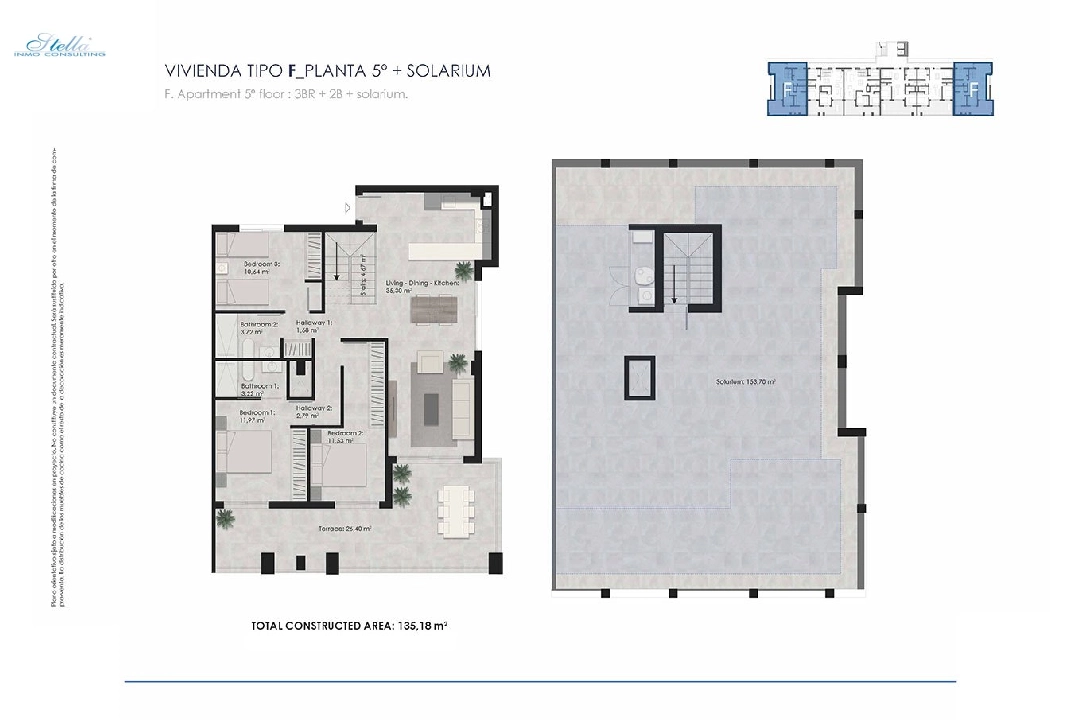 penthouse apartment in Torrelamata for sale, built area 213 m², condition first owner, 3 bedroom, 2 bathroom, swimming-pool, ref.: HA-TLN-135-A02-6