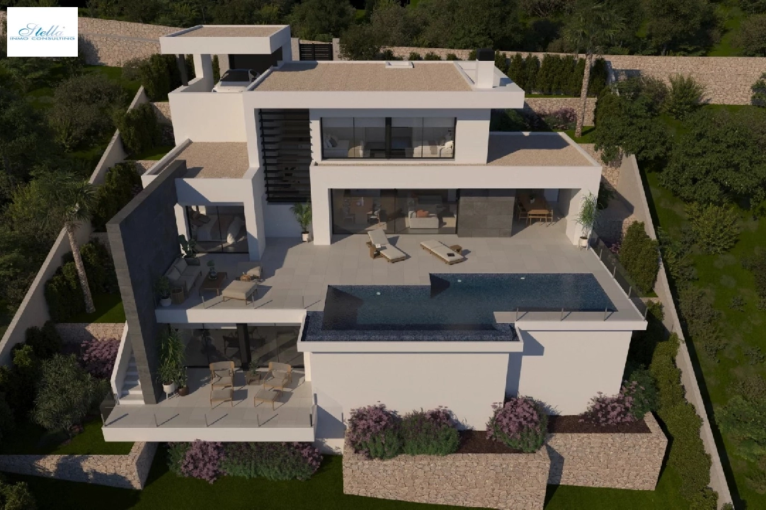 villa in Cumbre del Sol for sale, built area 337 m², plot area 824 m², 3 bedroom, 4 bathroom, swimming-pool, ref.: BS-82447844-1