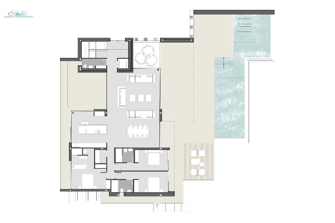 villa in Moraira(Benimeit) for sale, built area 350 m², air-condition, plot area 1601 m², 4 bedroom, 4 bathroom, swimming-pool, ref.: CA-H-1681-AMB-10