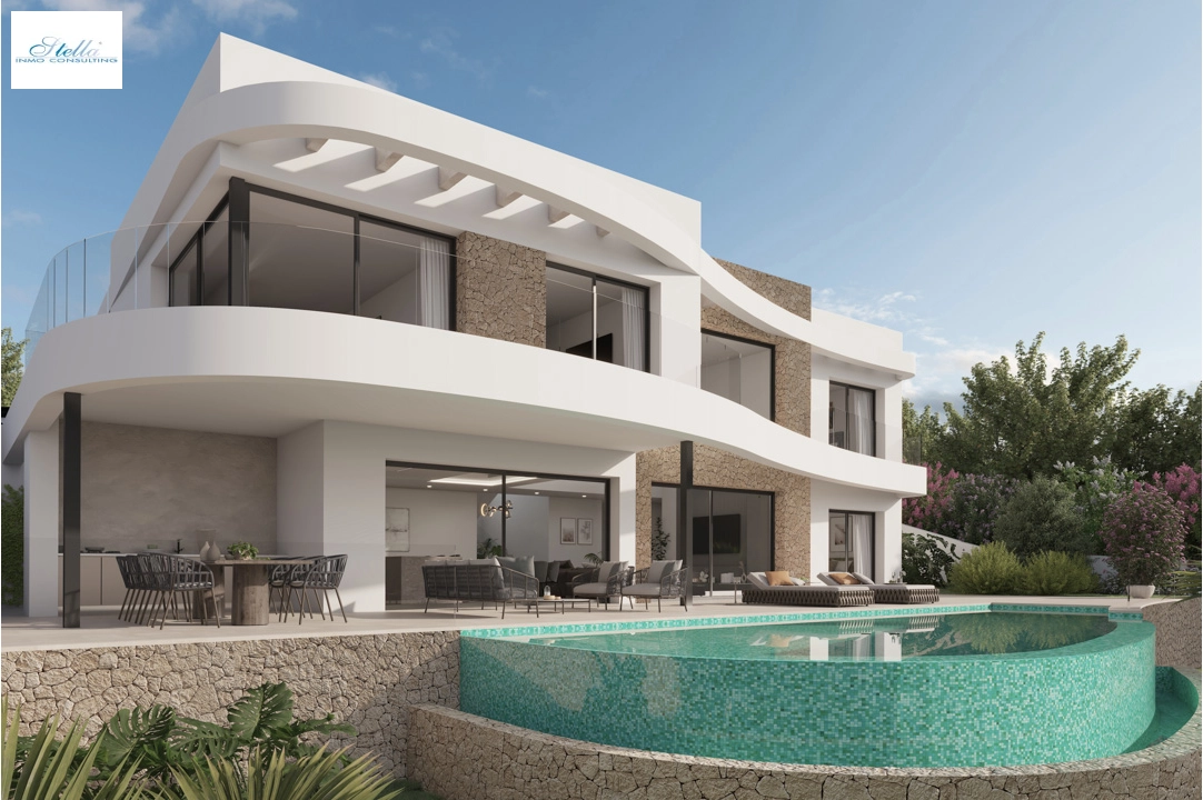 villa in Moraira(El Tesoro) for sale, built area 252 m², air-condition, plot area 801 m², 4 bedroom, 5 bathroom, swimming-pool, ref.: BP-8114MOR-1