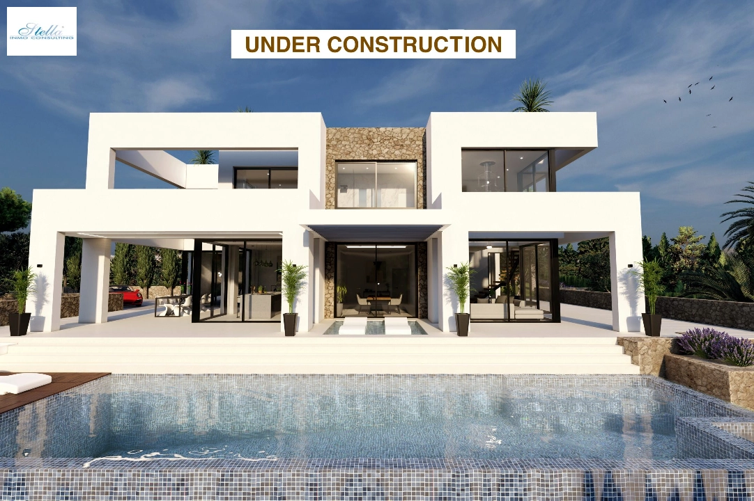 villa in Benissa(Benissa Costa) for sale, built area 574 m², air-condition, plot area 1372 m², 4 bedroom, 4 bathroom, swimming-pool, ref.: BP-7015BEN-1