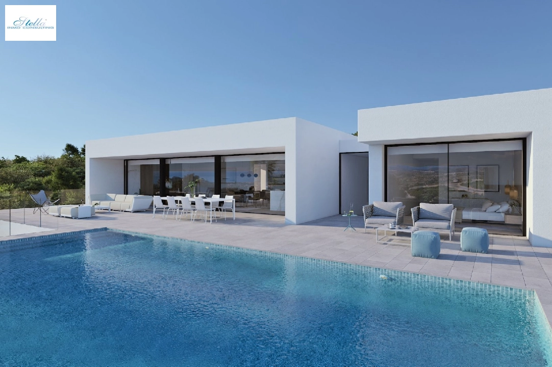 villa in Cumbre del Sol(Residencial Plus Jazmines) for sale, built area 313 m², plot area 1338 m², 3 bedroom, 5 bathroom, swimming-pool, ref.: VA-AJ064-3