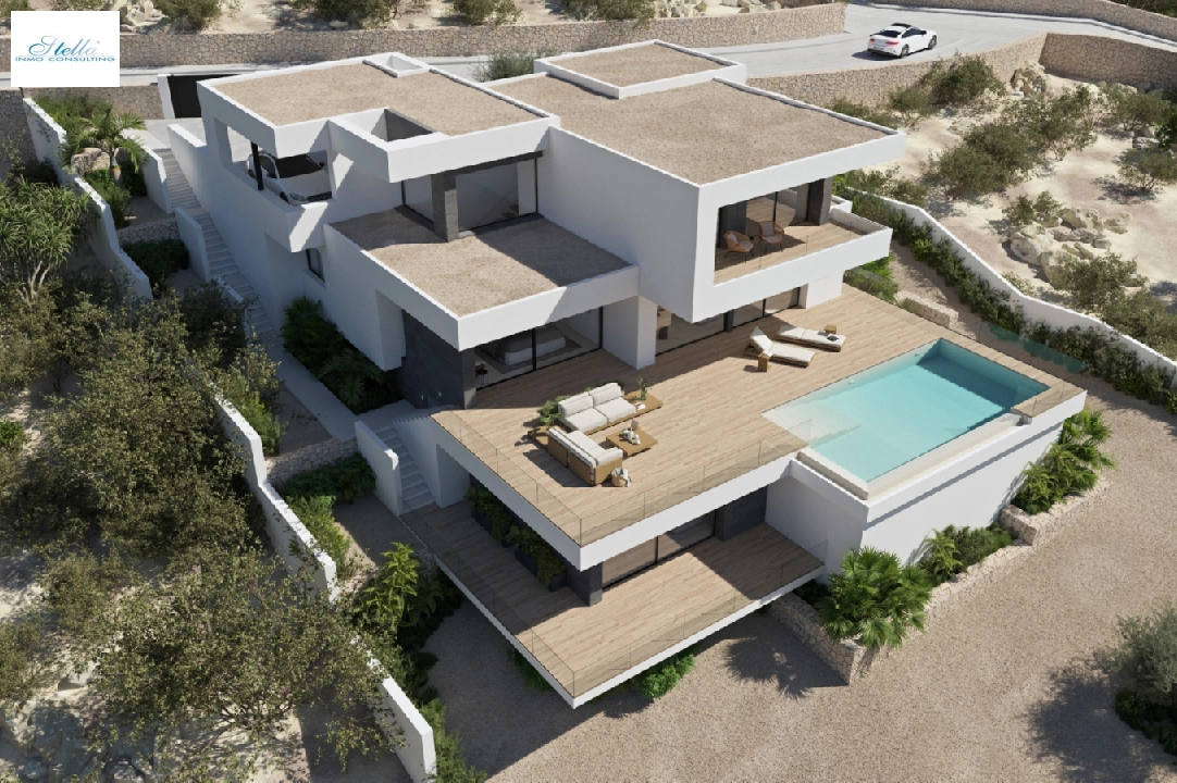 villa in Cumbre del Sol(Residencial Plus Jazmines) for sale, built area 207 m², plot area 1020 m², 3 bedroom, 4 bathroom, swimming-pool, ref.: VA-AJ137-6