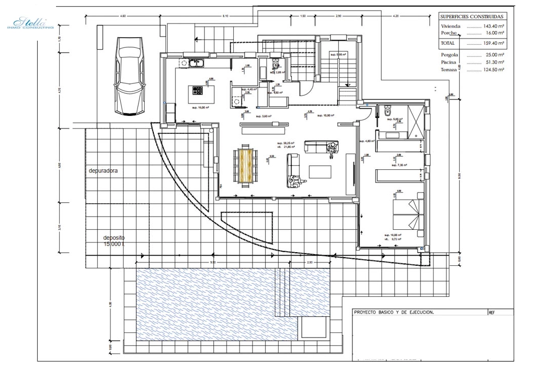 villa in Calpe(Ortenbach) for sale, built area 604 m², air-condition, plot area 880 m², 4 bedroom, 4 bathroom, swimming-pool, ref.: BP-7027CAL-5