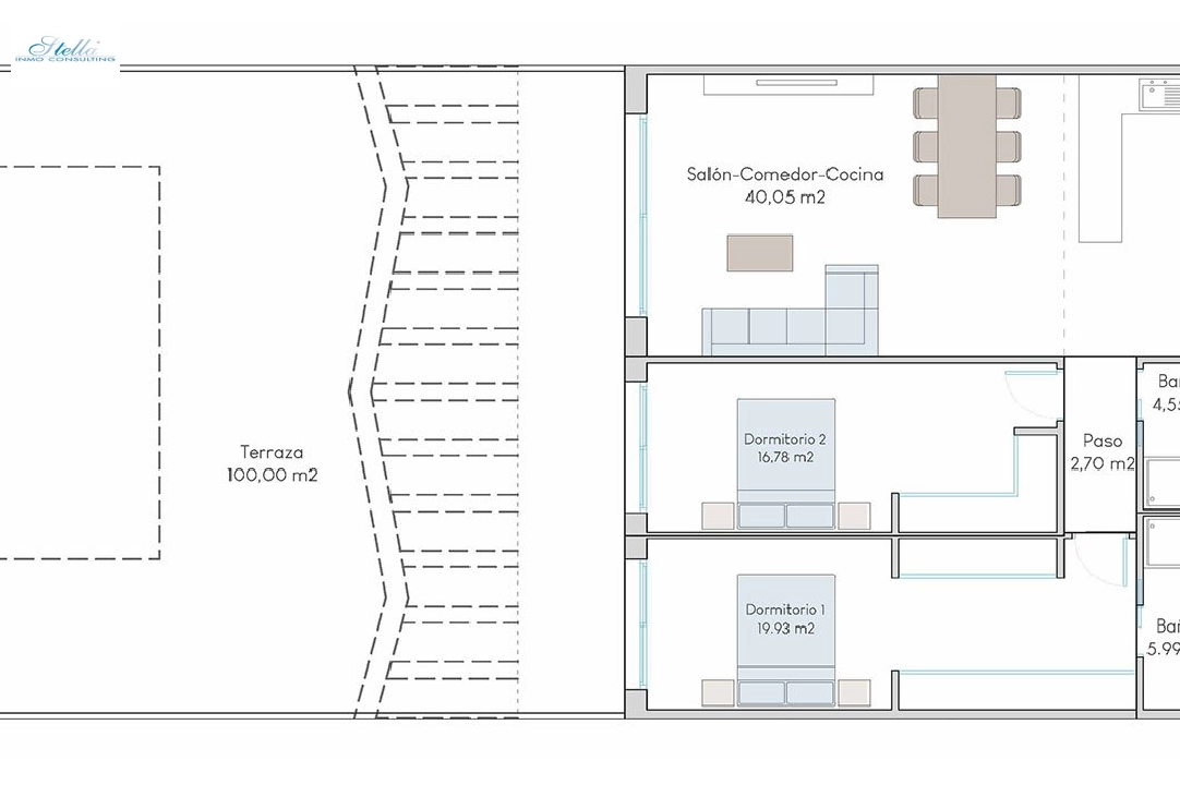 ground floor apartment in Finestrat for sale, built area 190 m², condition first owner, 2 bedroom, 2 bathroom, swimming-pool, ref.: HA-FIN-313-A01-10