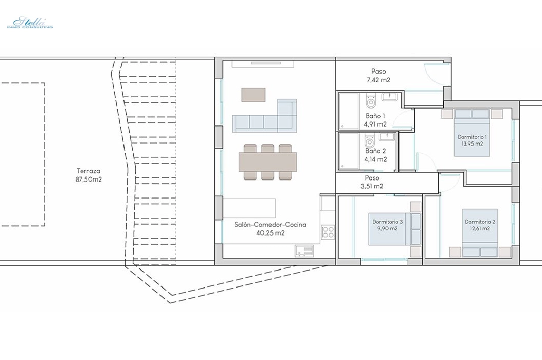 ground floor apartment in Finestrat for sale, built area 202 m², condition first owner, 3 bedroom, 2 bathroom, swimming-pool, ref.: HA-FIN-313-A03-10